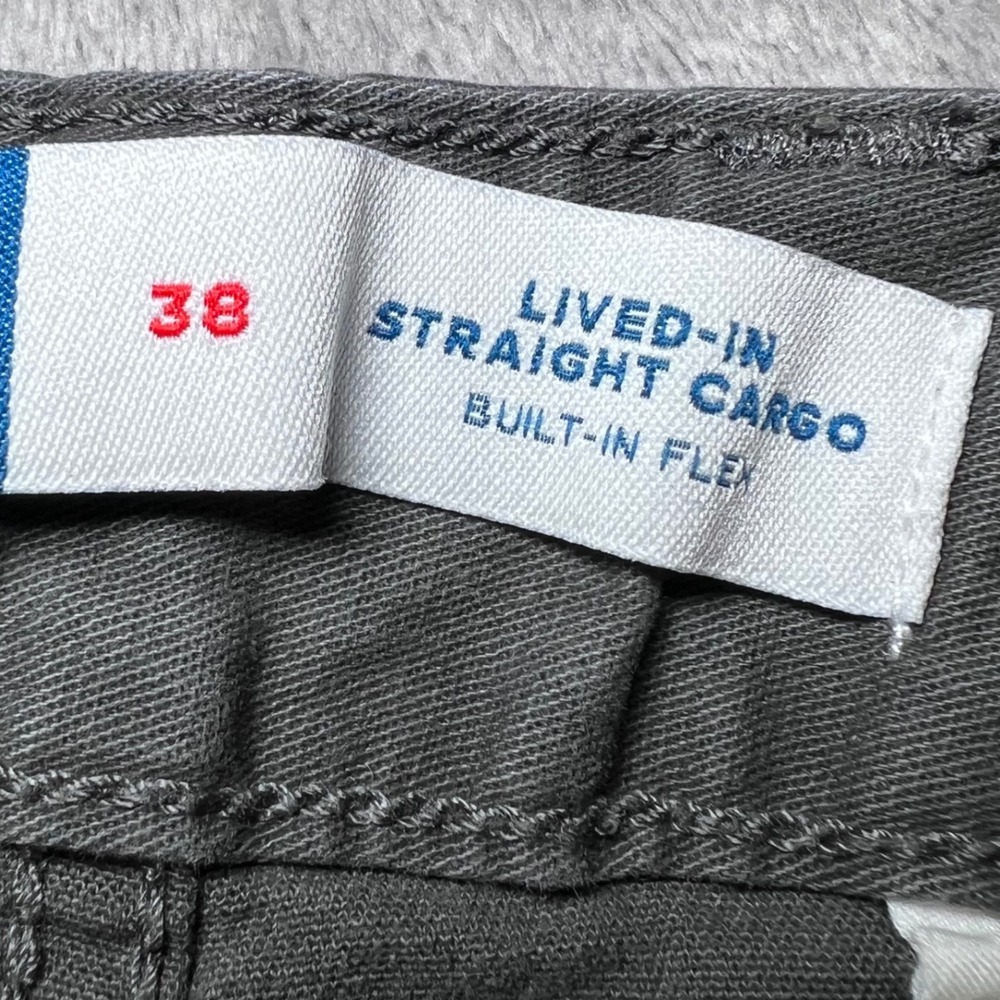 Old Navy Lived In Straight Cargo Shorts Mens 38 Grey Built In Flex Pockets - Picture 6 of 16